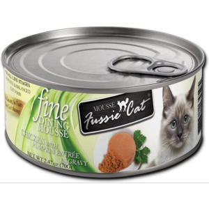 Fussie Cat Fine Dining Mousse Chicken With Pumpkin Wet Cat Food, 2.47-oz - Mutts & Co.