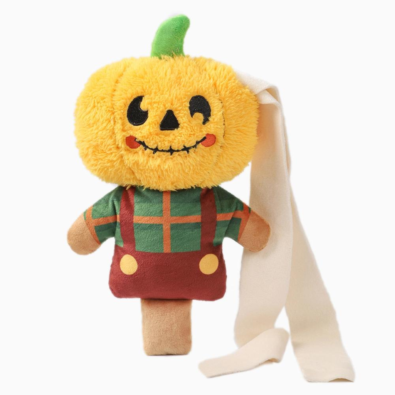 Hugsmart Howloween Night Scarecrow Plush Dog Toy