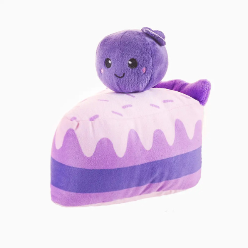 Hugsmart Pet Pooch Sweets Blueberry Cake Plush Dog Toy