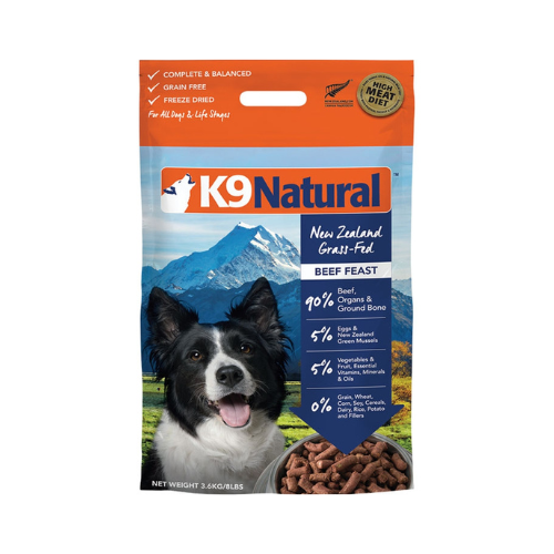 K9 Natural Beef Feast Raw Grain-Free Freeze-Dried Dog Food