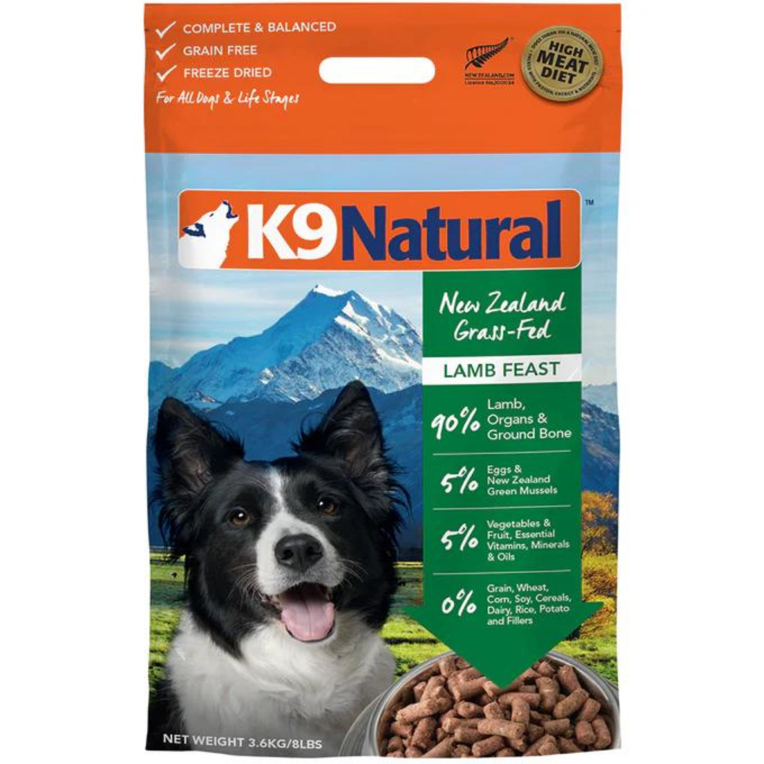 K9 Natural Lamb Feast Raw Grain-Free Freeze-Dried Dog Food