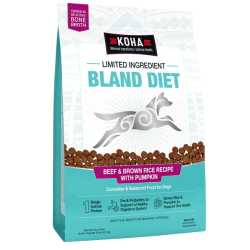 Koha Limited Ingredient Bland Diet Beef & Brown Rice Recipe with Pumpkin Dry Dog Food