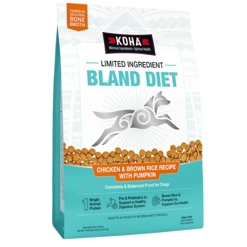 Koha Limited Ingredient Bland Diet Chicken & Brown Rice Recipe with Pumpkin Dry Dog Food