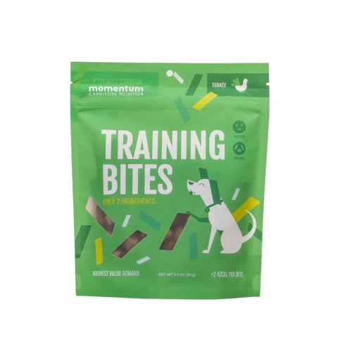 Momentum Freeze-Dried Turkey Training Bites Dog and Cat Treat 2.5oz