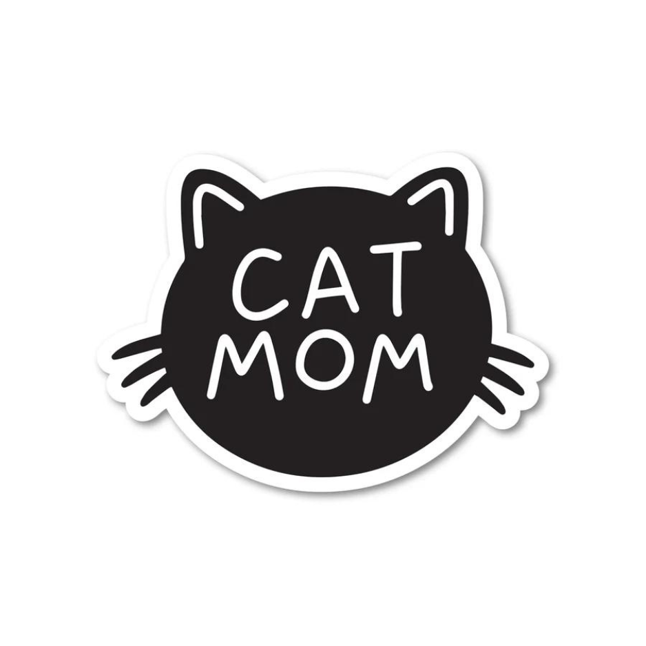 Mouthy Broad Cat Mom Vinyl Sticker