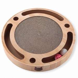 Necoichi Interactive Track Ball Cat Scratcher Toy - Mutts & Co.