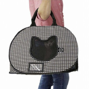 Necoichi Ultralite Pop-Up Cat Carrier Black - Mutts & Co.