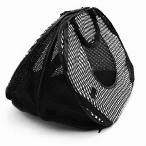 Necoichi Ultralite Pop-Up Cat Carrier Black - Mutts & Co.