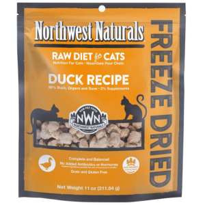 Northwest Naturals Freeze-Dried Duck Nibbles Cat Food 11 oz - Mutts & Co.