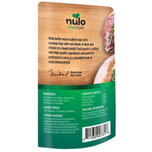 Nulo Freestyle Grain-Free Chunky Duck & Chicken Broth Recipe Cat Food Topper, 2.8oz - Mutts & Co.