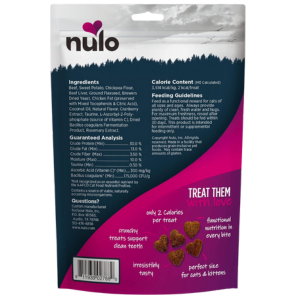 Nulo Functional Grain-Free Healthy Heart Beef Cat treats, 4 oz - Mutts & Co.