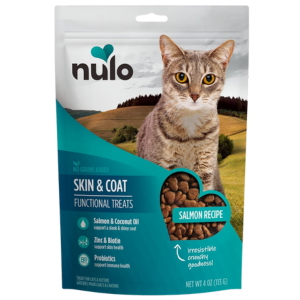 Nulo Functional Grain-Free Skin & Coat Salmon Cat treats, 4 oz - Mutts & Co.