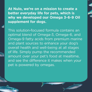 Nulo Omega 3-6-9 Fish Oil for Dogs Food Supplement 16 oz - Mutts & Co.