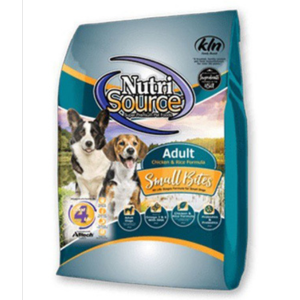 NutriSource Adult Small Bites Chicken & Rice Formula Dry Dog Food - Mutts & Co.