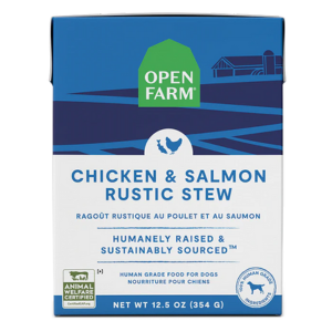 Open Farm Grain-Free Rustic Stew Wild Chicken & Salmon Wet Dog Food  12.5 oz.