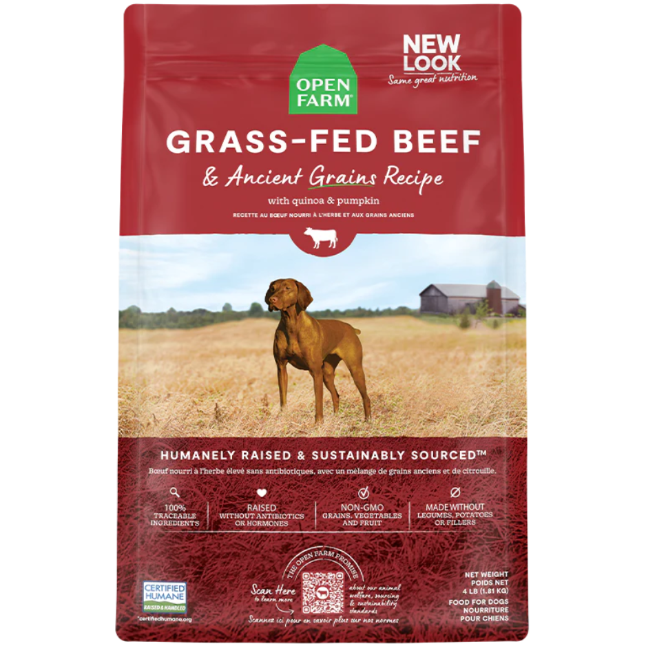 Open Farm Ancient Grains Grass-Fed Beef Dry Dog Food