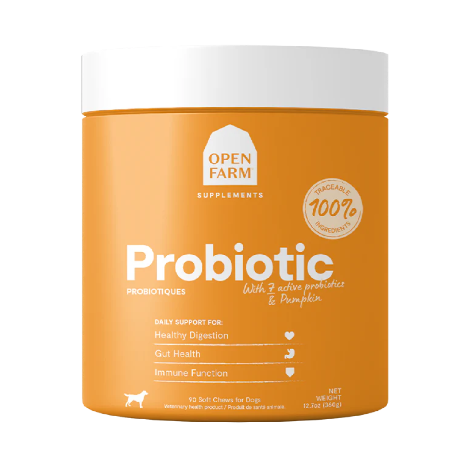 Open Farm Probiotic Food Supplement Chews for Dogs