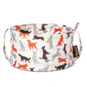 P.L.A.Y. Pet Lifestyle and You Scout & About Travel Dog Bowl Vanilla - Mutts & Co.