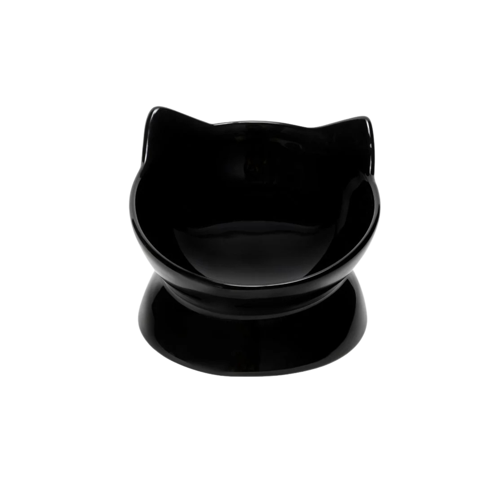 Park Life Designs Oscar Tilt Food Dish for Cats 5" Black