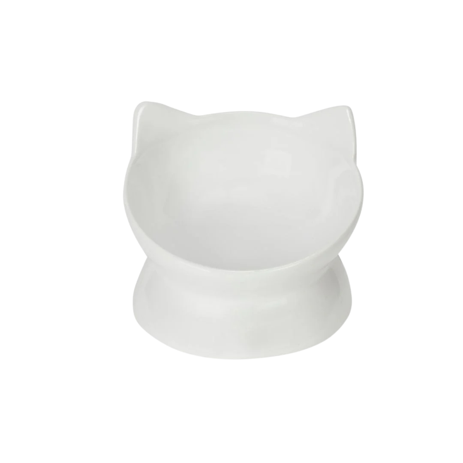 Park Life Designs Oscar Tilt Food Dish for Cats 5" White