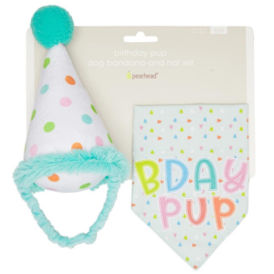 Pearhead Birthday Pup Small / Medium Bandana & Hat Set - Mutts & Co.