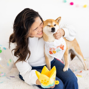 Pearhead Happy Barkday Medium / Large Bandana & Hat Set - Mutts & Co.