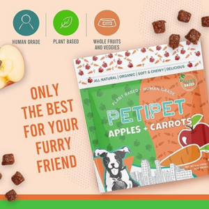 Petipet Apples + Carrots Soft & Chewy Dog Treats 5 oz - Mutts & Co.