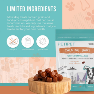 Petipet Calming Bars Everyday Wellness Dog Supplement - Mutts & Co.