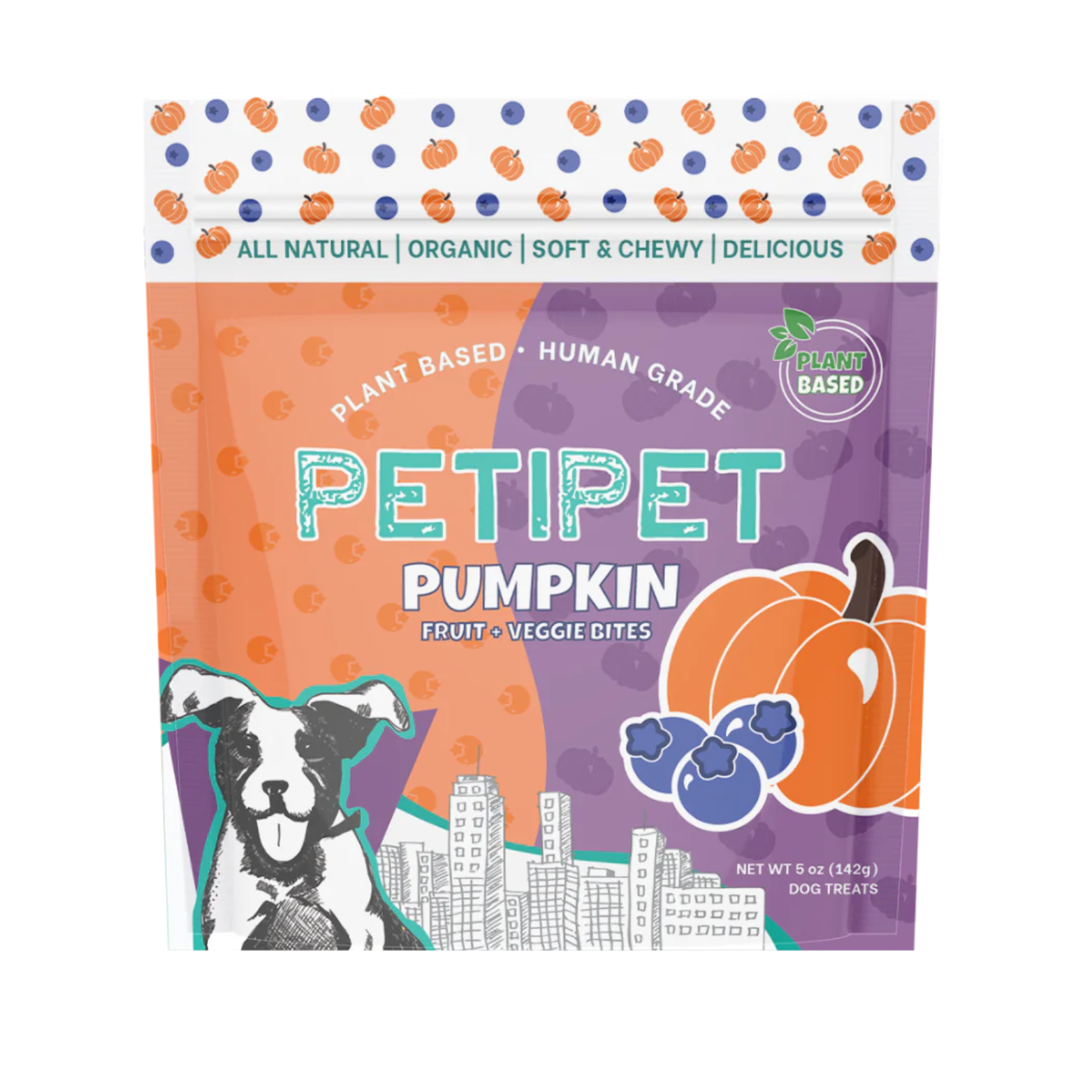 Petipet Pumpkin Soft & Chewy Dog Treats 5 oz