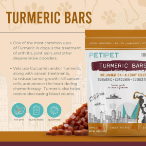 Petipet Turmeric Bars Inflammation & Allergy Dog Supplement - Mutts & Co.