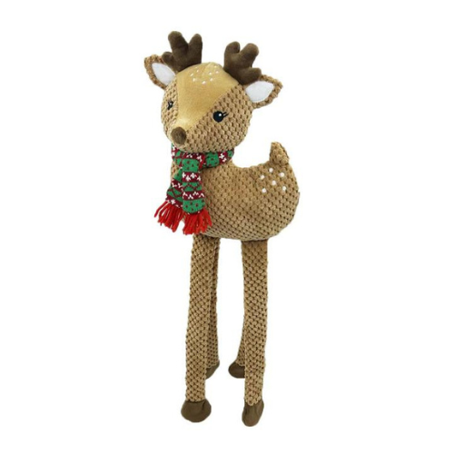 Petlou Christmas Long Legged Dear 22" Plush Dog Toy