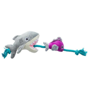 Pet Shop by Fringe Studio Shark Bait Plush Dog Toy - Mutts & Co.