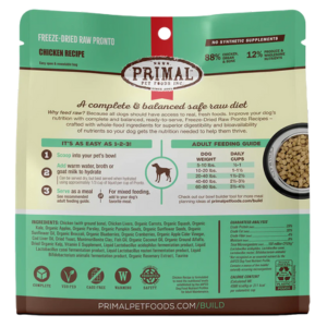 Primal Pronto Chicken Formula Freeze-Dried Dog Food