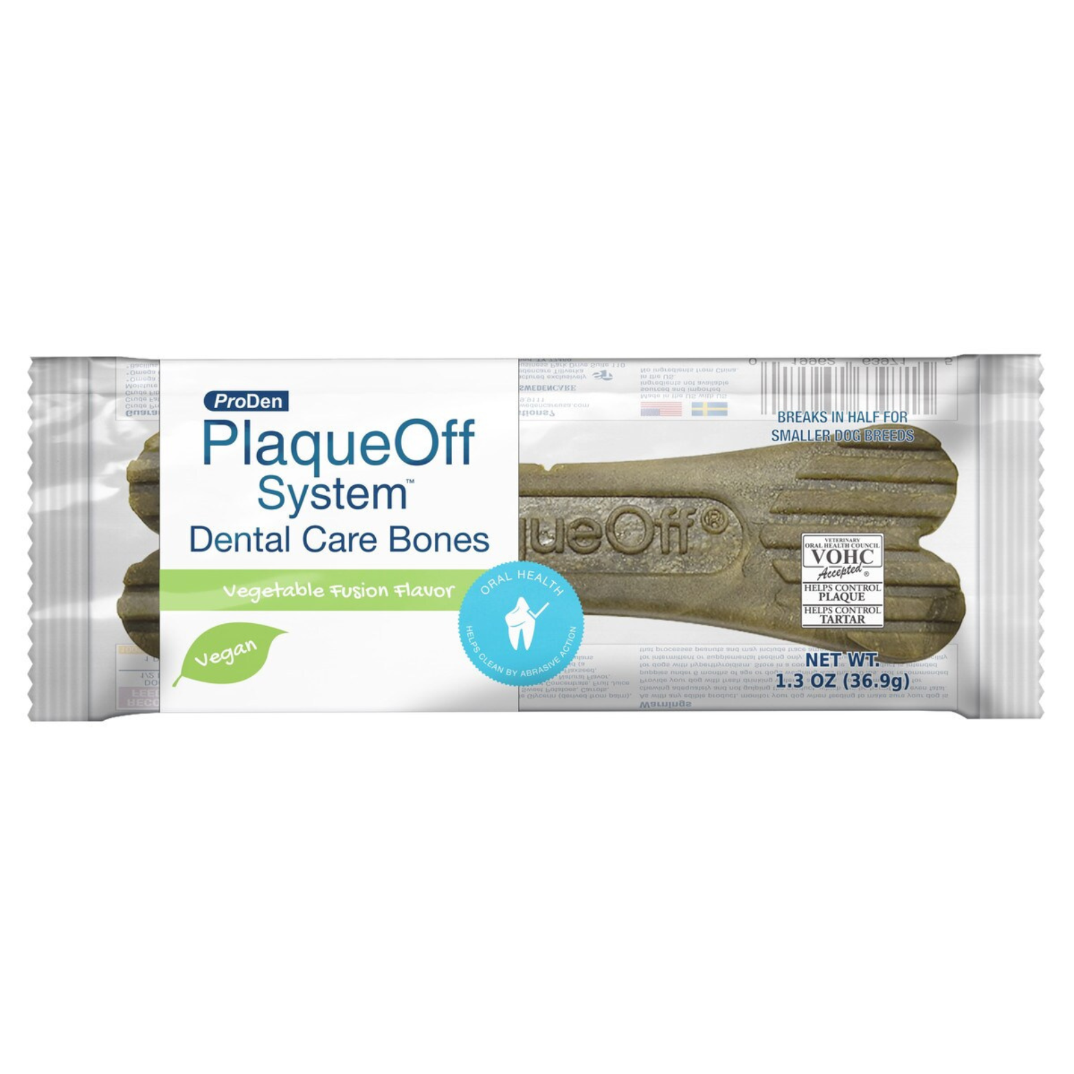 Proden PlaqueOff Dental Care Bones Vegetable Fusion, Singles, 1.3 oz