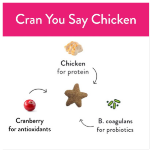 Shameless Pets Crunchy Cran You Say Chicken Cat Treats, 2.5oz