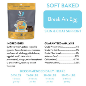 Shameless Pets Soft-Baked Break an Egg Biscuits for Dogs, 6oz