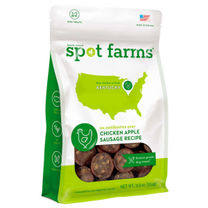 Spot Farms Chicken Apple Sausage Recipe Dog Treats 12.5 oz Bag - Mutts & Co.