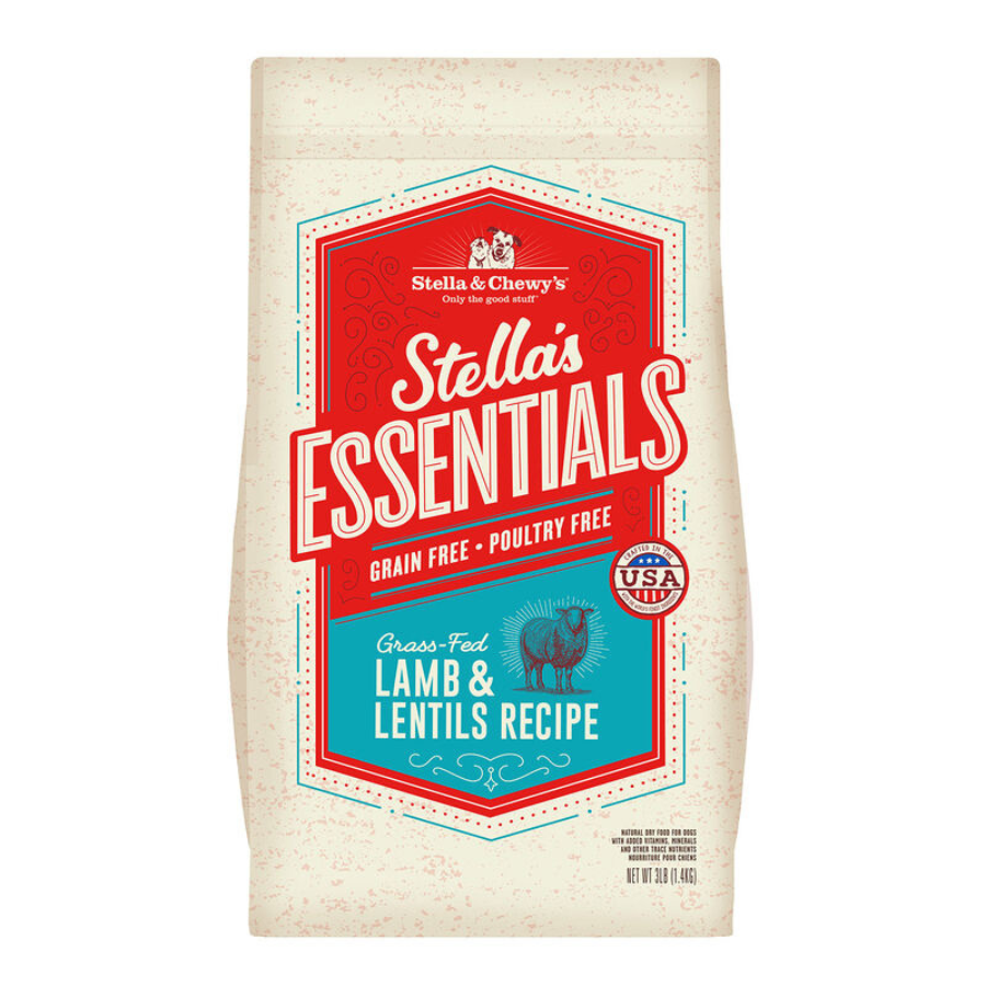 Stella & Chewy's Essentials Grass Fed Lamb & Ancient Grains Recipe Dog Food - Mutts & Co.