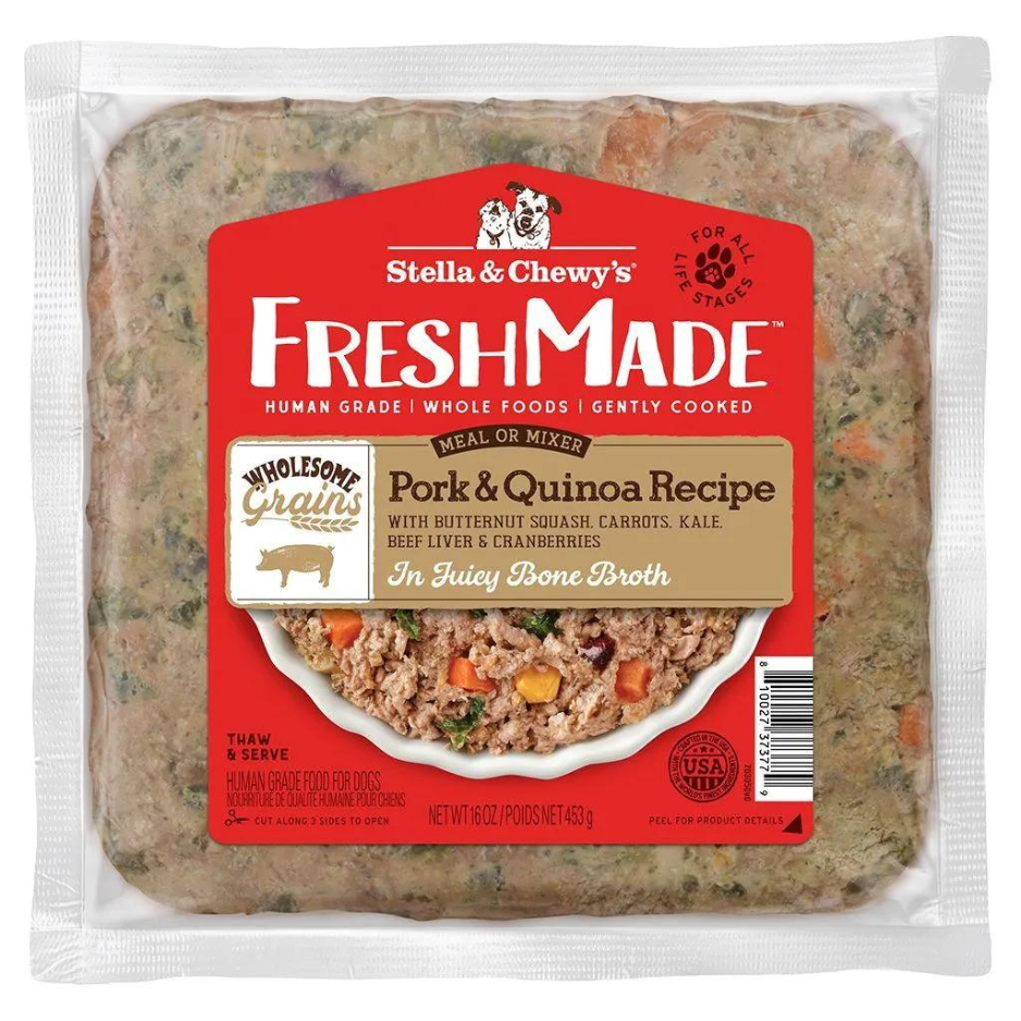 Stella & Chewy's FreshMade Pork & Quinoa Gently Cooked Dog Food 16oz - Mutts & Co.