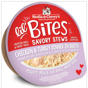 Stella & Chewy's Lil Bites Savory Stew Chicken & Turkey Dog Food 2.8 oz - Mutts & Co.