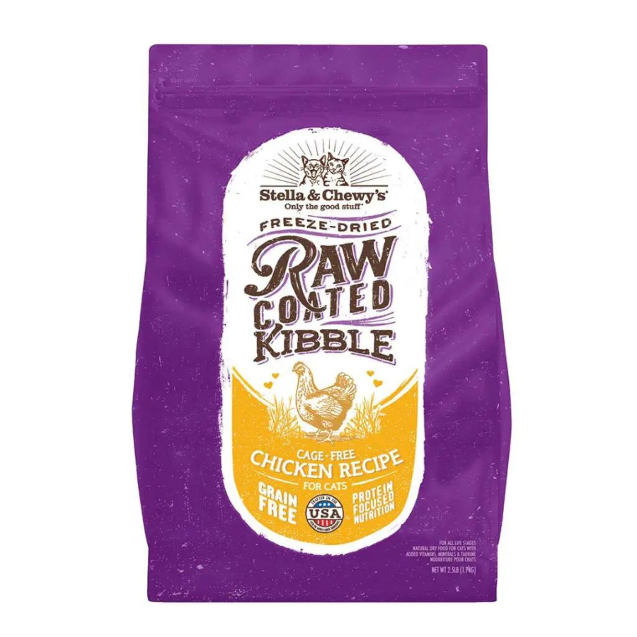 Stella & Chewy's Raw Coated Kibble Cage-Free Chicken Recipe Cat Food - Mutts & Co.