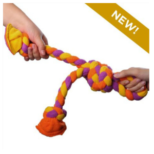 Tall Tails 15" Braided Fleece Tug Dog Toy