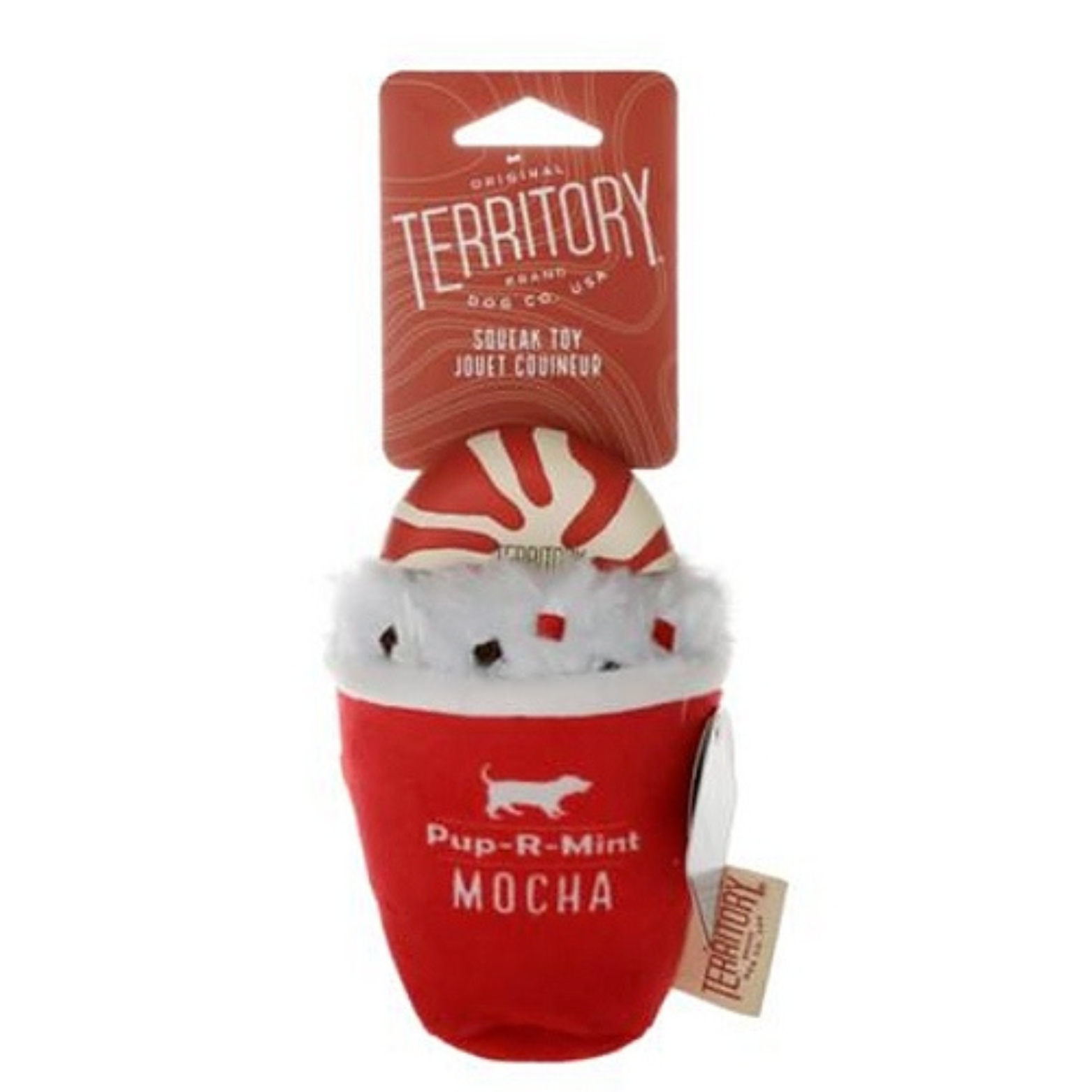 Territory Pup r' Mint 2-in-1 Holiday Dog Toy Medium