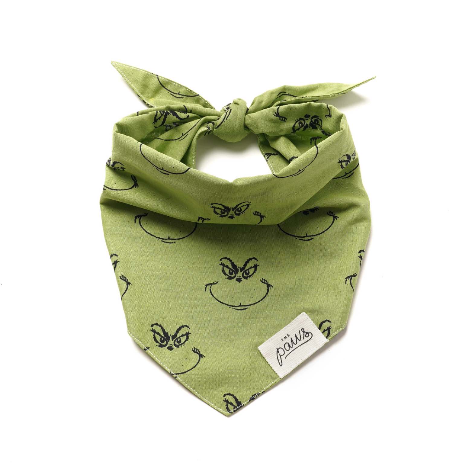 The Paws Grinch Holiday Bandana