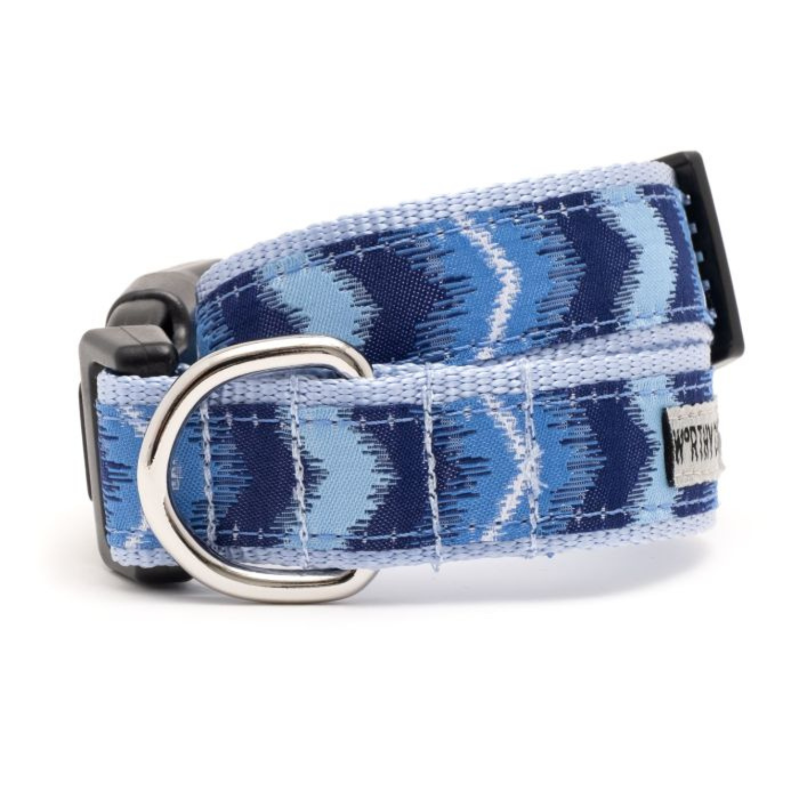 The Worthy Dog Ombre Dog Collar Blue