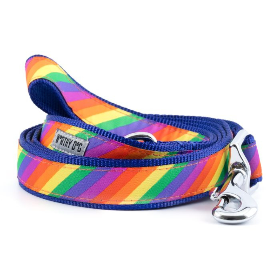 The Worthy Dog Rainbow Dog Lead