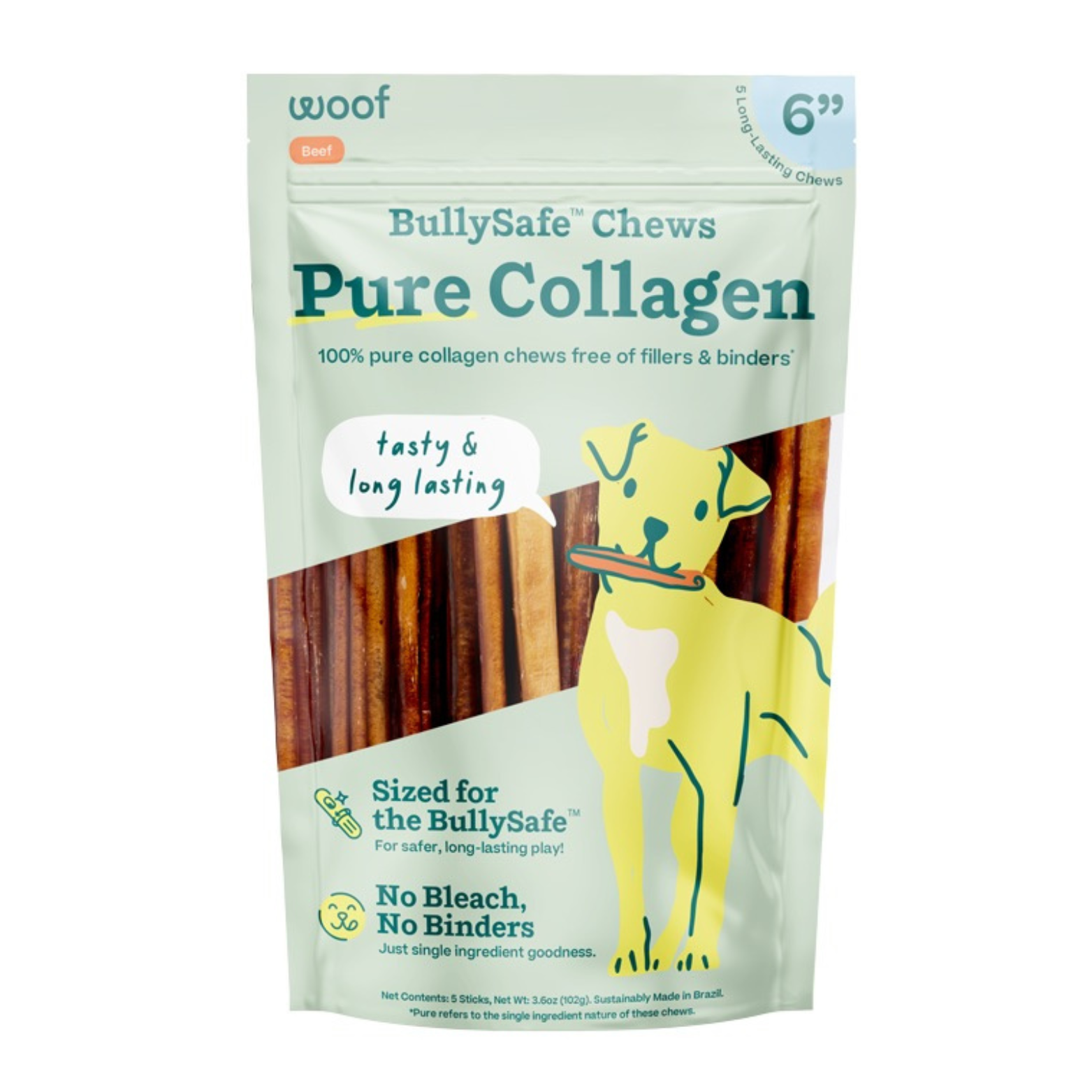 Woof Pet Bullysafe Pure Collagen Chews Dog Treat