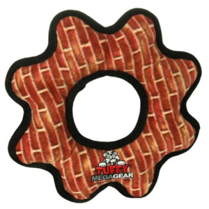 VIP Tuffy's Mega Gear Ring Dog Toy, Brick - Mutts & Co.