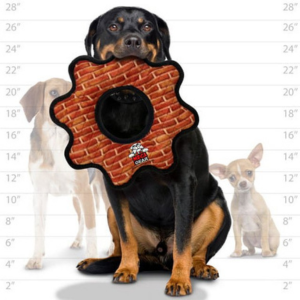 VIP Tuffy's Mega Gear Ring Dog Toy, Brick - Mutts & Co.