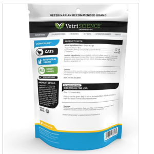 VetriScience Composure Calming Supplement For Cats 30 Ct - Mutts & Co.